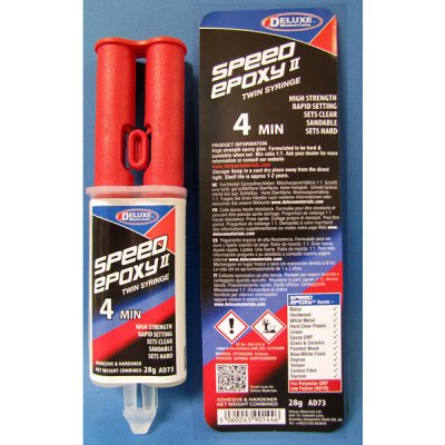 Deluxe Materials Speed Epoxy II 4 min v injekčních stříkačkách 28 g – Zboží Dáma