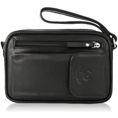 Paolo Peruzzi Kožená pánská taška etue černá – Zboží Mobilmania