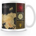 Keramický hrnek Game of Thrones/Hra o trůny Mapa bílý 315 ml – Zboží Mobilmania