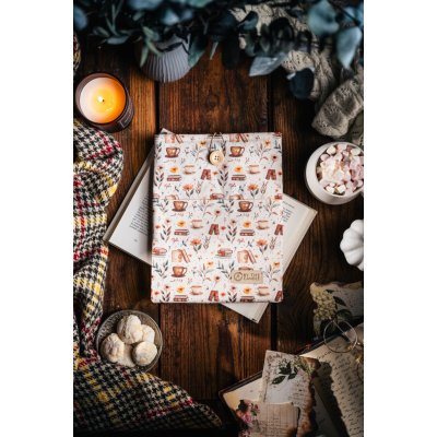 Látkový obal na knihy booksleeve Káva a knihy – Zboží Dáma Látkový obal na knihy booksleeve Káva a knihy – Zboží Dáma