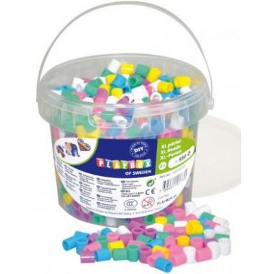 PLAYBOX Zažehlovací korálky XL pastelové v kbelíku 950 ks – Zboží Mobilmania