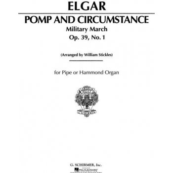 Edward Elgar Pomp And Circumstance Military March Op.39 No.1 noty na varhany