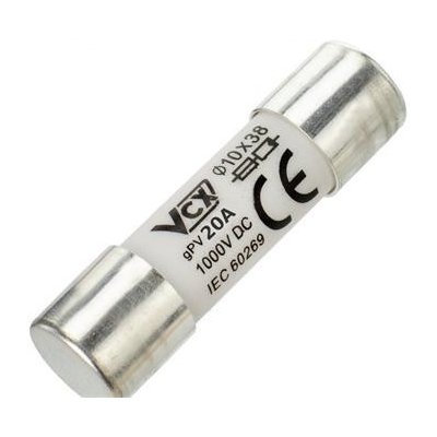 VCX ST10PV 20A DC pojistka 1000V 10x38 mm pro solární systémy 20A – Zbozi.Blesk.cz