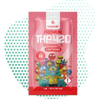 CanaPuff THP420 cartridge Original Z 79%, 1ml – Zboží Dáma