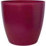 Plastia Plastový květináč Perla 16 cm vínový – Zboží Dáma