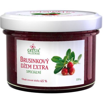 Grešík Džem Brusinkový extra Speciální 220 g – Sleviste.cz