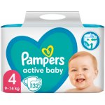 Pampers Active Baby 4 132 ks – Zboží Mobilmania