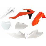 Rtech sada plastů KTM 6 dílů včetně levého krytu vzduch filtru oranžovo bílé
