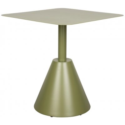 White Label kovový zahradní bistro stůl FABBY 70 x 70 cm Zelený – Hledejceny.cz