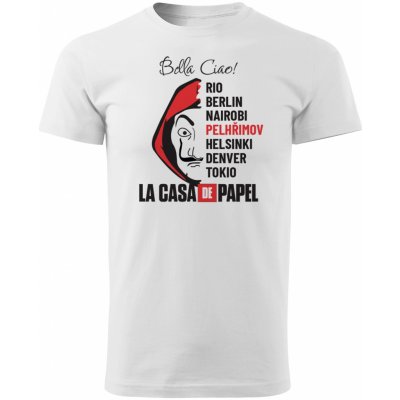 Pánské tričko La Casa de Papel vlastním jménem