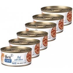 Brit Care Cat Beef Paté with Olives 6 x 70 g