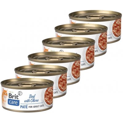 Brit Care Cat Beef Paté with Olives 6 x 70 g