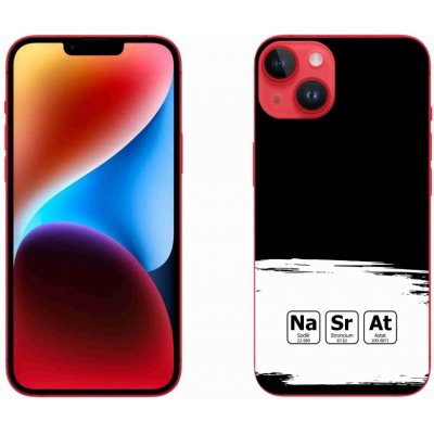 mmCase na iPhone 14 Plus - chemické prvky bíločerné pozadí – Zboží Mobilmania