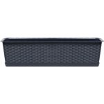 PROSPERPLAST Truhlík s miskou RATOLLA CASE 68,5x17,3 cm antracit – Zboží Dáma