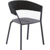 Zahradní židle a křeslo Fast Hliníkové jídelní křeslo Ria, 61x53x75 cm, rám lakovaný hliník, opěrka výplet lanko, bez sedáku