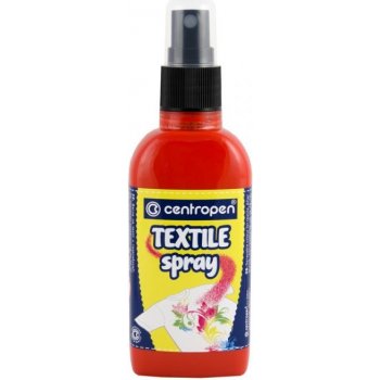 Centropen Barva na textil ve spreji 110 ml červená