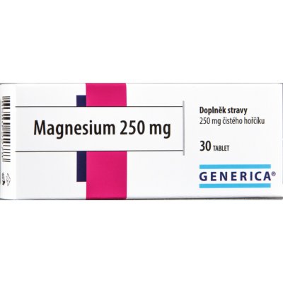 Generica Magnesium 250 mg 30 tablet – Hledejceny.cz