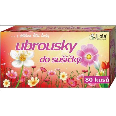 Lola Ubrousky do sušičky 80 ks