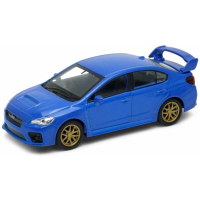 Welly Subaru Impreza WRX STI modré 1:34 – Zboží Mobilmania