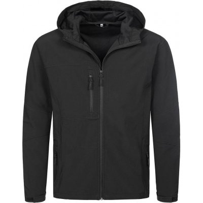 Stedman Active Softest Shell Hooded Jacket Black Opal černá