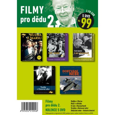 Filmy pro dědu 2. - 5 DVD pošetka – Hledejceny.cz