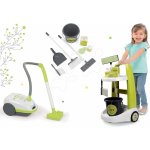 Smoby set úklidový vozík Clean a elektronický vysavač 330300-3 zelený – Zbozi.Blesk.cz