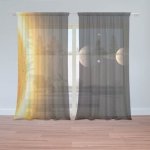 Sablio Záclony Planety: 2ks 150x250cm – Hledejceny.cz