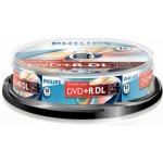 Philips DVD+R DL 8,5GB 8x, cakebox, 10ks (DR8S8B10F/00) – Sleviste.cz