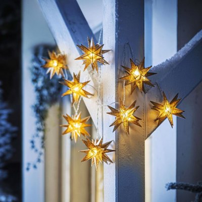 Weltbild LED světelný řetěz Hvězdy zlatý – Hledejceny.cz