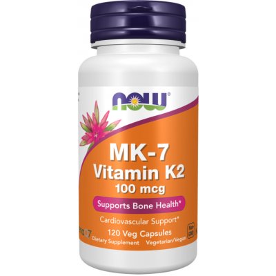 Now Foods Vitamin K2 jako MK-7 100 mcg 120 rostlinných kapslí – Hledejceny.cz