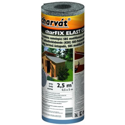 Charvát Charfix Elast Coolna Samolepící asfaltový pás 0,5 x 5 m 3,3 mm šedý – Sleviste.cz