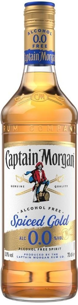Captain Morgan Spiced Alcohol Free 0% 0.7 l (holá láhev)