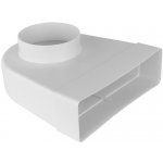 Dalap Redukce 90° z 100 mm na potrubí čtyřhranné 204 x 60 mm – Zboží Mobilmania