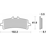 Sada brzdových destiček, vždy 4 kusy v sadě BREMBO 07BB37SA | Zboží Auto