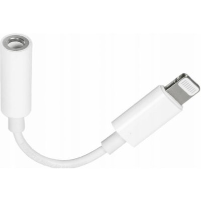 AUX kabel pro iPhone Lightning - 3,5mm jack, stříbrný – Sleviste.cz