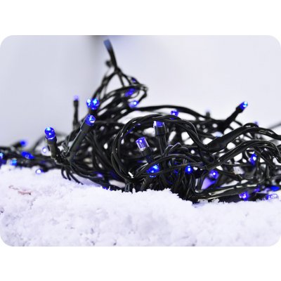 Solight LED vánoční řetěz, 3m, 20xLED, modré světlo, zelený kabel [1V50-B] – Hledejceny.cz