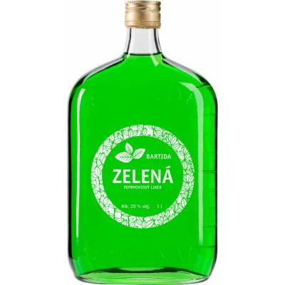 Bartida Zelená Peprmint 1 l (holá láhev) – Zboží Dáma