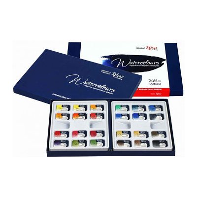 Rosa Sada akvarelových barev 24ks v papírovém obalu – Zboží Dáma