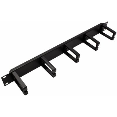 VALUE 19' vyvazovací panel 1U jednostranný 5x plastový třmen C černý 26.99.0312 – Zbozi.Blesk.cz