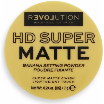 Revolution Relove HD Super Matte transparentní fixační pudr s matným efektem Banana 7 g – Zboží Dáma