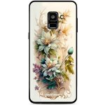 Pouzdro Mobiwear Glossy Samsung Galaxy A8 2018 - G014G Krémové květy – Zboží Mobilmania