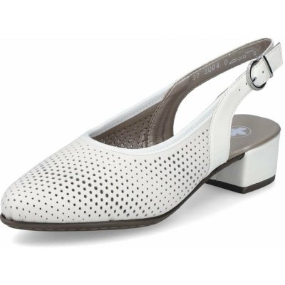 RIEKER 47066-80 white, dámské lodičky – Hledejceny.cz