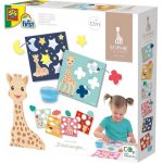 SES Creative Baby Žirafa Sofie lepení tvarů set s prstovým lepidlem – Hledejceny.cz