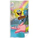 Carbotex Bavlněná osuška 70 x 140 cm Sponge Bob Vodotrysk – Zboží Mobilmania