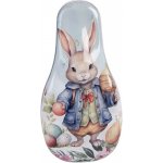 Clayre & Eef Modrá plechová velikonoční dóza králíček v kabátku - 14*7*5 cm – Hledejceny.cz