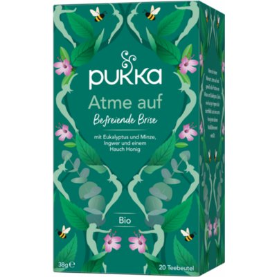 Pukka Herbs Breathe Up Ajurvédský Bio čaj s eukalyptem mátou a zázvorem 20 sáčků – Zbozi.Blesk.cz