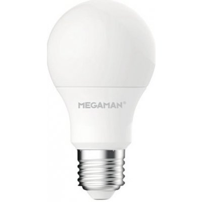 Megaman LED žárovka A60 9.6W/75W E27 4000K 1055lm NonDim 15Y opál˙ – Zboží Mobilmania