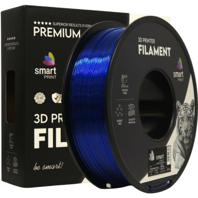 Smart Print Filament PETG transparentní modrá 1.75mm 1kg – Zboží Živě