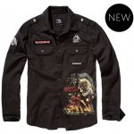 Brandit Iron Maiden Luis Vintageshirt košile s dlouhým rukávem černá