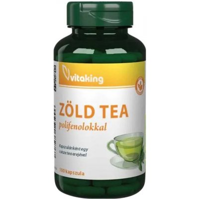 Vitaking Green Tea Extract with Polyphenols 100 kapslí – Hledejceny.cz